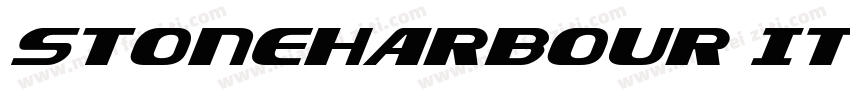 STONEHARBOUR Italic字体转换